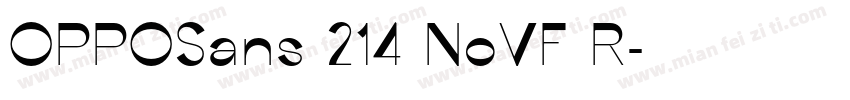 OPPOSans 214 NoVF R字体转换